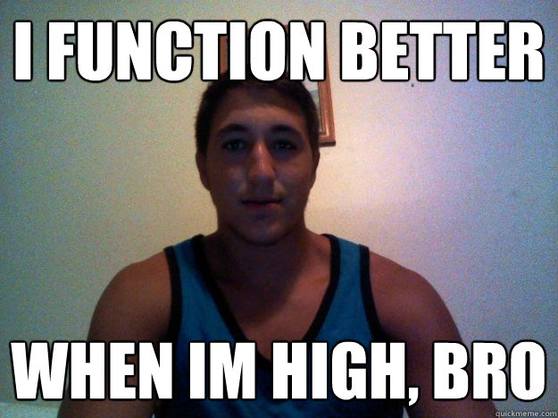 I function better When Im high, bro  - I function better When Im high, bro   Ass Gnome Cody