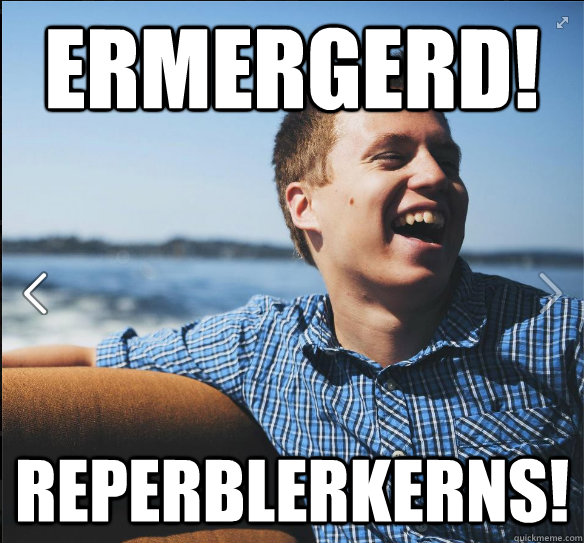 Ermergerd! Reperblerkerns!  suburb white kid