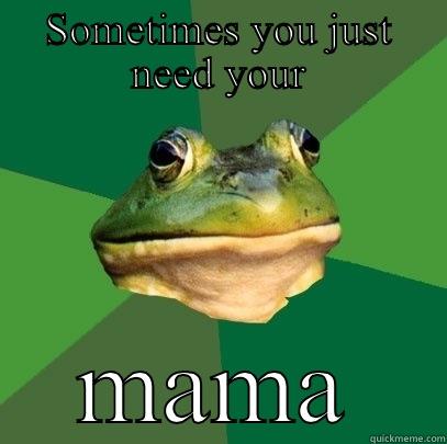 SOMETIMES YOU JUST NEED YOUR MAMA Foul Bachelor Frog