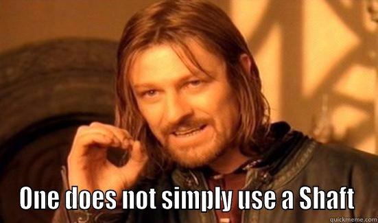  ONE DOES NOT SIMPLY USE A SHAFT Boromir