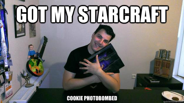 Got my starcraft cookie photobombed - Got my starcraft cookie photobombed  Misc