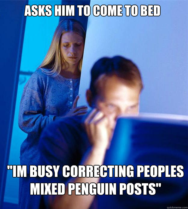 Asks him to come to bed 
