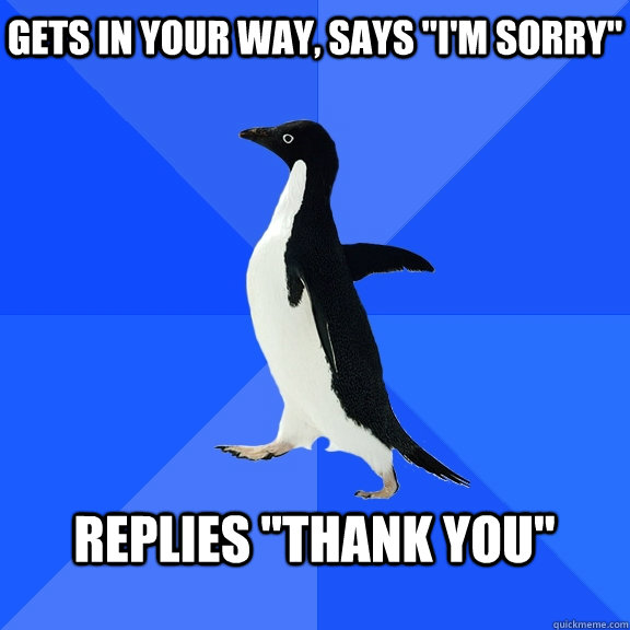 Gets in your way, says 