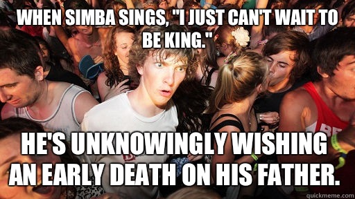 When Simba sings, 