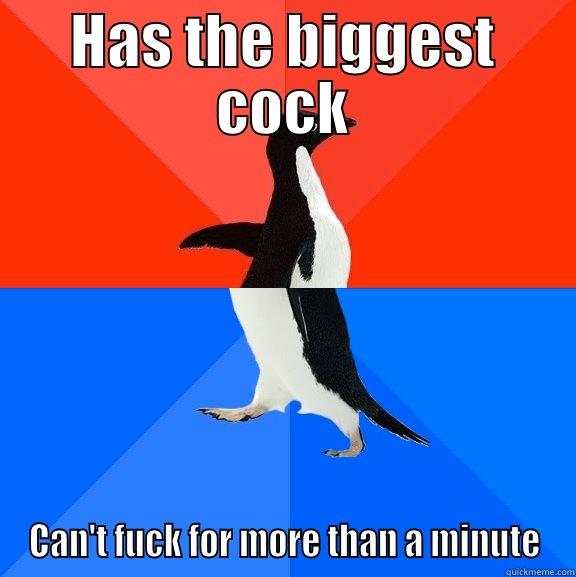 Genois' failure - HAS THE BIGGEST COCK CAN'T FUCK FOR MORE THAN A MINUTE Socially Awesome Awkward Penguin