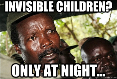 Invisible children? Only at night...  
