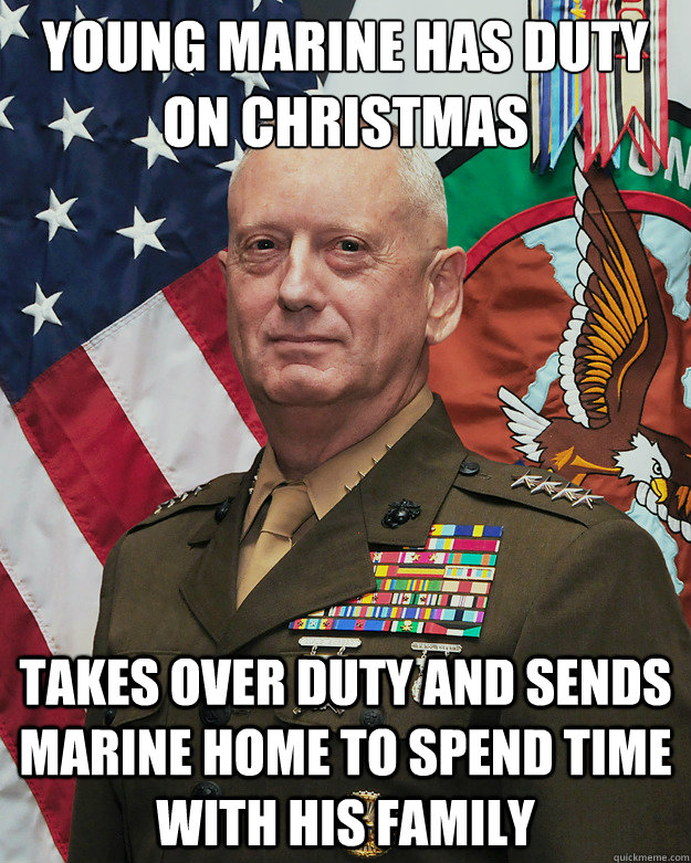 Young marine has duty on christmas Takes over duty and sends Marine home to spend time with his family - Young marine has duty on christmas Takes over duty and sends Marine home to spend time with his family  Good Guy General