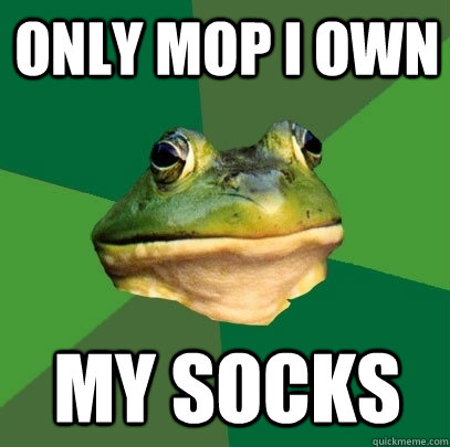 Only Mop I own My Socks  Foul Bachelor Frog