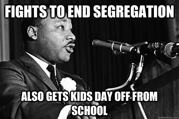 Fights to end segregation also gets kids day off from school   