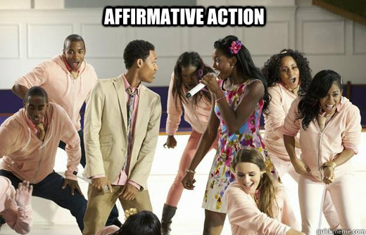 Affirmative action - Affirmative action  Token white girl