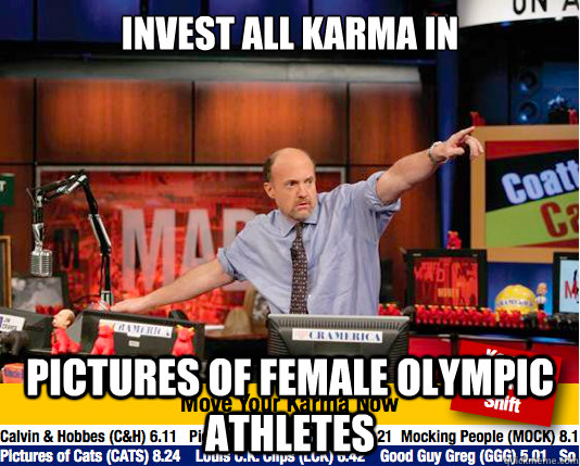 invest all karma in Pictures of Female Olympic Athletes  Mad Karma with Jim Cramer