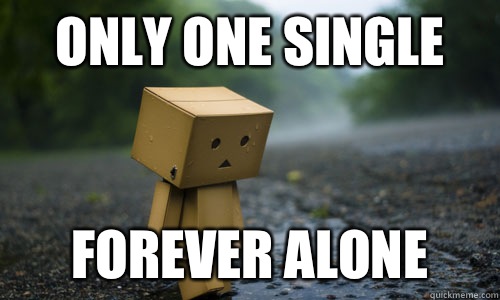 Only one single Forever alone - Only one single Forever alone  Sad Robot