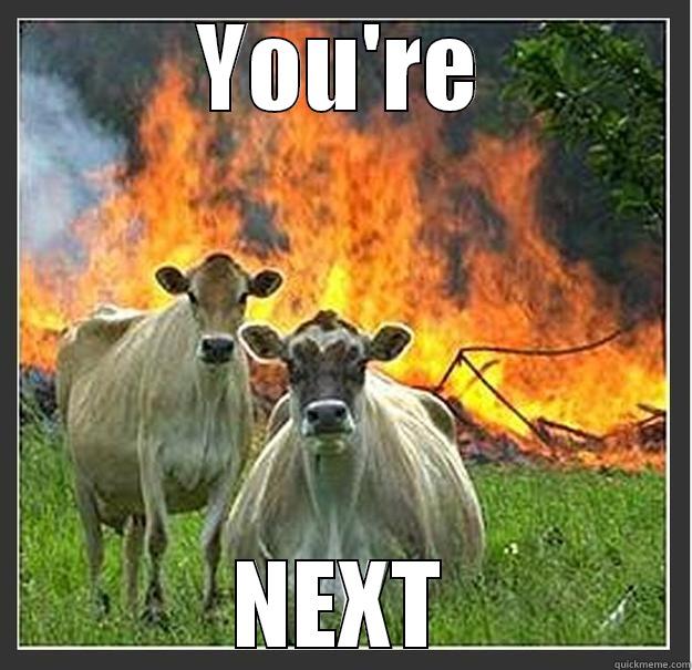 YOU'RE NEXT Evil cows
