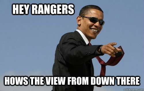 Hey rangers hows the view from down there  Obamas Holding