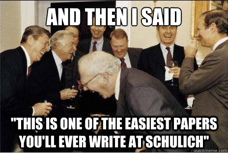 And then I said  