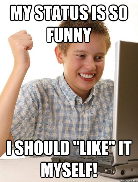 my status is so funny i should 