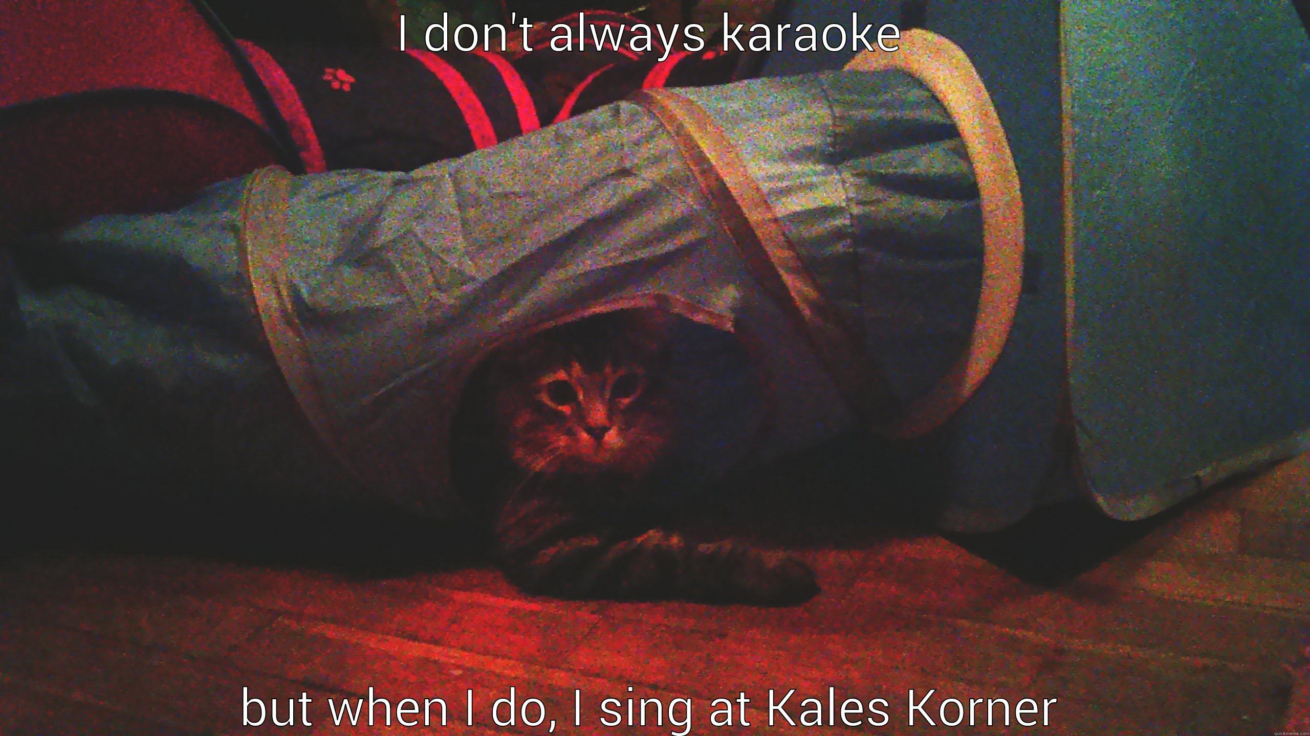 I DON'T ALWAYS KARAOKE BUT WHEN I DO, I SING AT KALES KORNER Misc
