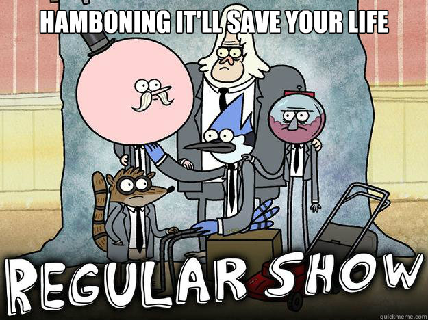 Hamboning it'll save your life   WE ALL KNOW THAT FEEL BRO - REGULAR SHOW