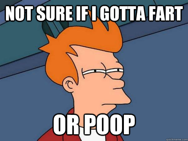 Not sure if I gotta fart Or poop - Not sure if I gotta fart Or poop  Futurama Fry