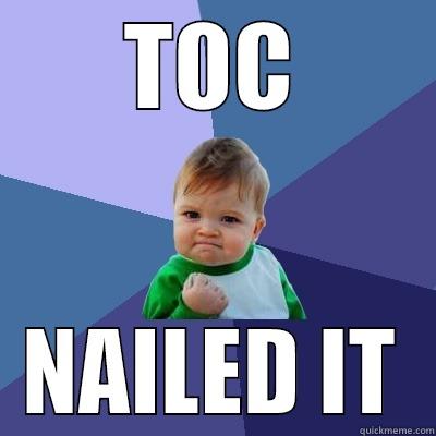 TOC NAILED IT Success Kid