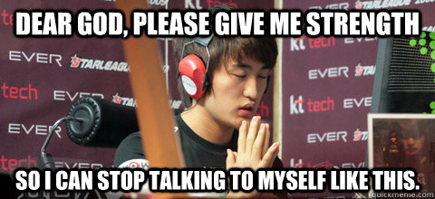 Dear God, please give me strength so I can stop talking to myself like this. - Dear God, please give me strength so I can stop talking to myself like this.  Flash talks to himself