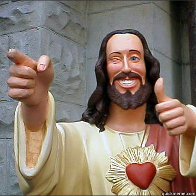    Upvoting Buddy Christ