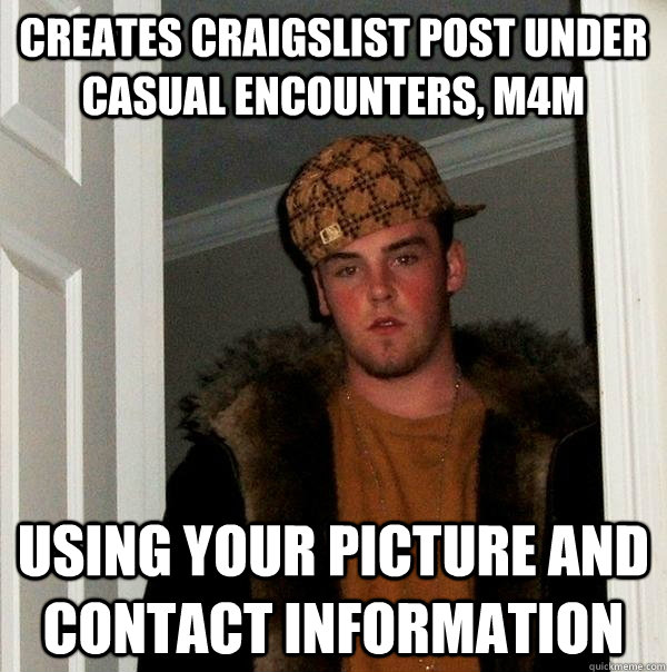Creates Craigslist post under casual encounters, m4m Using ...