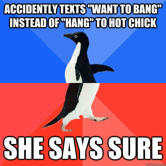 Accidently texts 