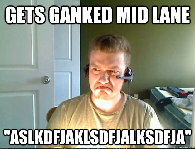 gets ganked mid lane 