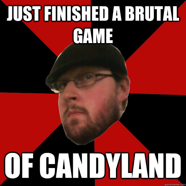 Just finished a brutal game of candyland  