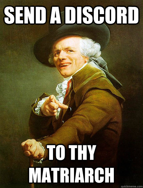 SEND A DISCORD TO THY MATRIARCH  Joseph Decreaux