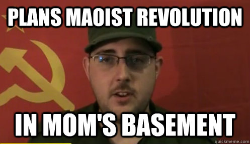 plans maoist revolution in mom's basement  