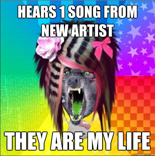 Hears 1 song from new artist THEY ARE MY LIFE  