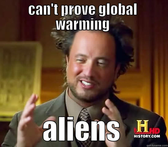 CAN'T PROVE GLOBAL WARMING ALIENS Ancient Aliens