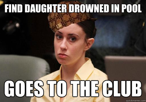 Find daughter drowned in pool Goes to the club  