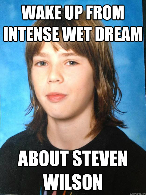 wake up from intense wet dream about steven wilson  