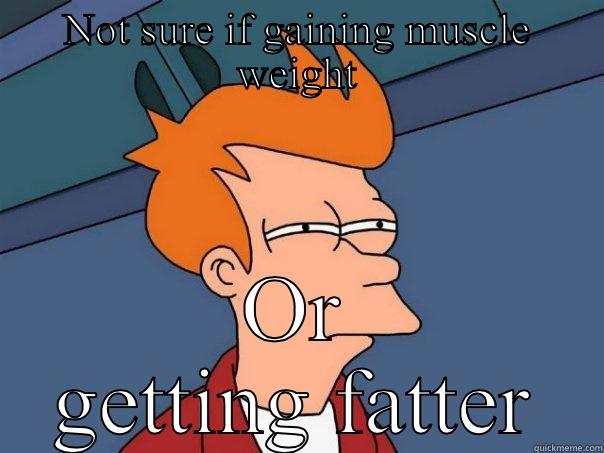 Gaining muscle or fat? - NOT SURE IF GAINING MUSCLE WEIGHT OR GETTING FATTER Futurama Fry