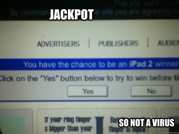 Jackpot So not a virus  jackpot