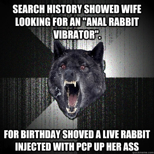 search history showed wife looking for an 