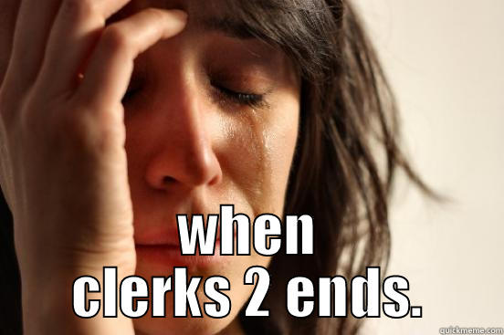  WHEN CLERKS 2 ENDS. First World Problems