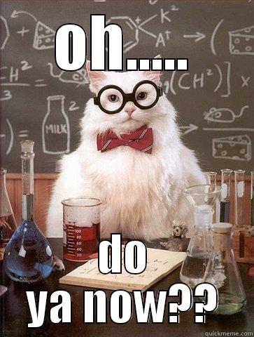 OH..... DO YA NOW?? Chemistry Cat