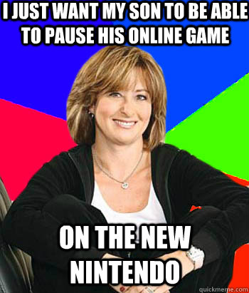 I just want my son to be able to pause his online game On the new nintendo  Sheltering Suburban Mom