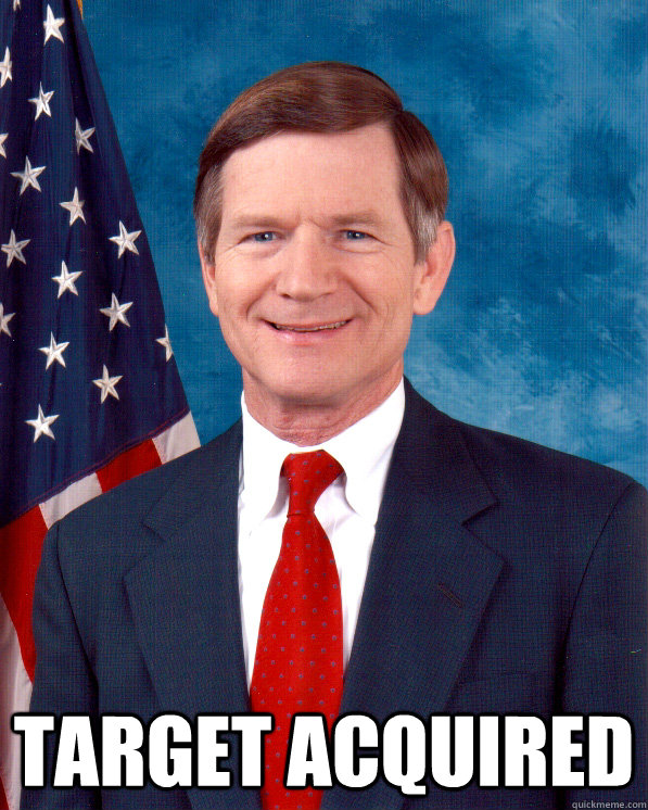  Target acquired   Scumbag Lamar Smith
