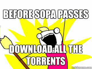Download ALL THE Torrents Before Sopa Passes  All The Thigns