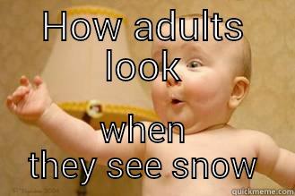 HOW ADULTS LOOK WHEN THEY SEE SNOW Misc