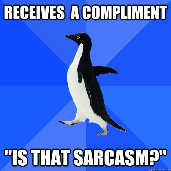 receives  a compliment 