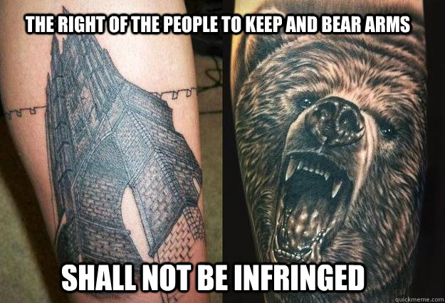 The right of the people to keep and bear arms shall not be infringed - The right of the people to keep and bear arms shall not be infringed  Second Amendment