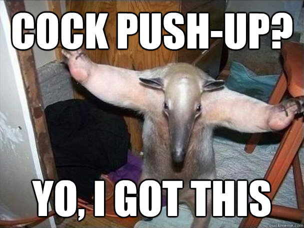 cock push-up? yo, i got this - cock push-up? yo, i got this  I got this