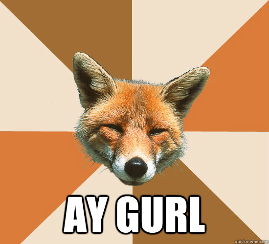  Ay gurl  Condescending Fox