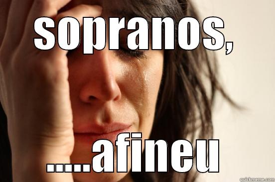 SOPRANOS, .....AFINEU First World Problems